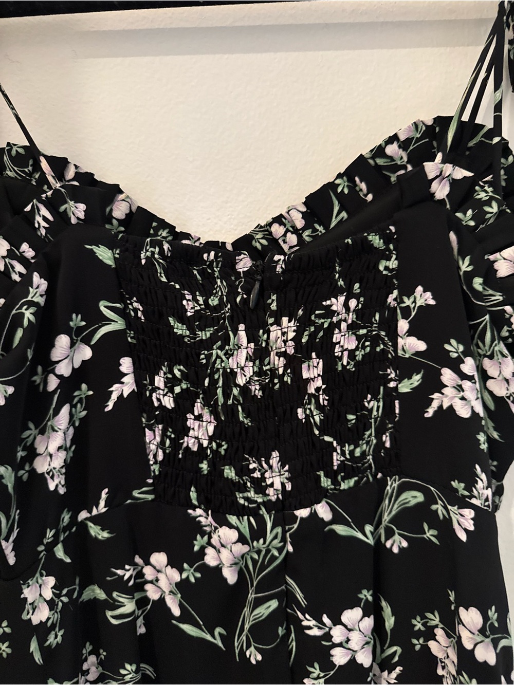 Lulus See the Blooms Black Floral Print Tie-Strap Midi Dress - Picture 10 of 10